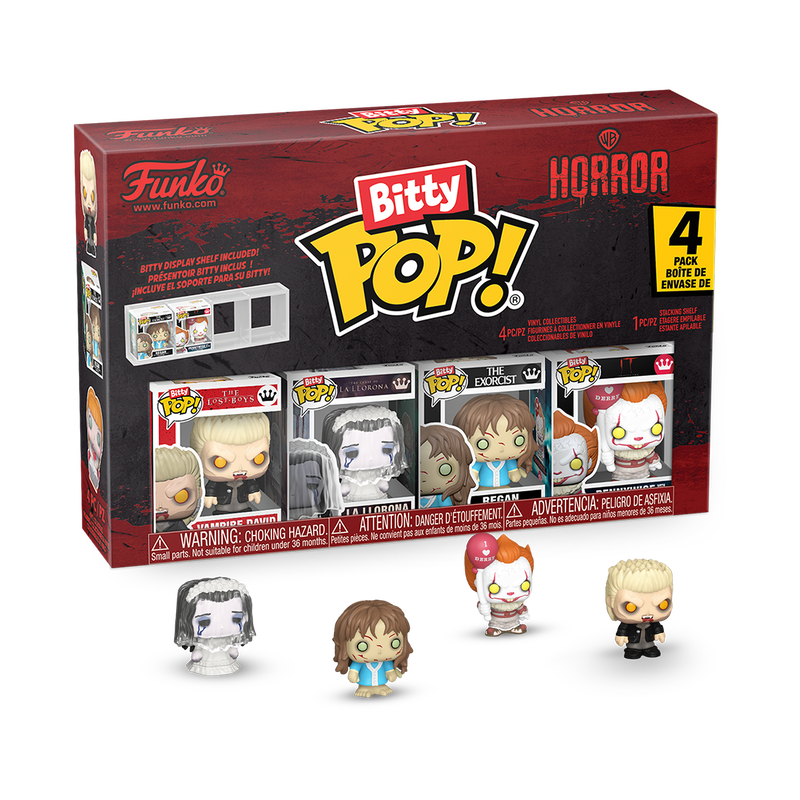 Cargue la imagen en el visor de la galería, Funko Bitty POP!: Warner Bros. - Horror Characters 4-Pack Series 1 Vinyl Figure
