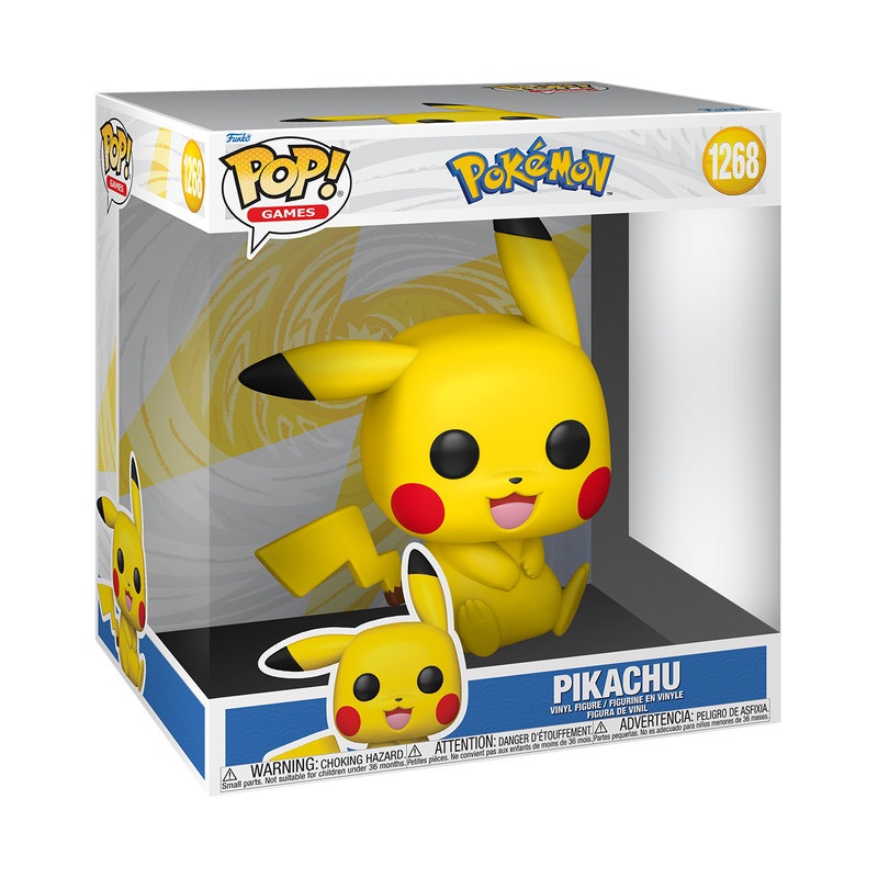 Cargue la imagen en el visor de la galería, Funko POP! Games: Pokemon - Pikachu Jumbo Vinyl Figure
