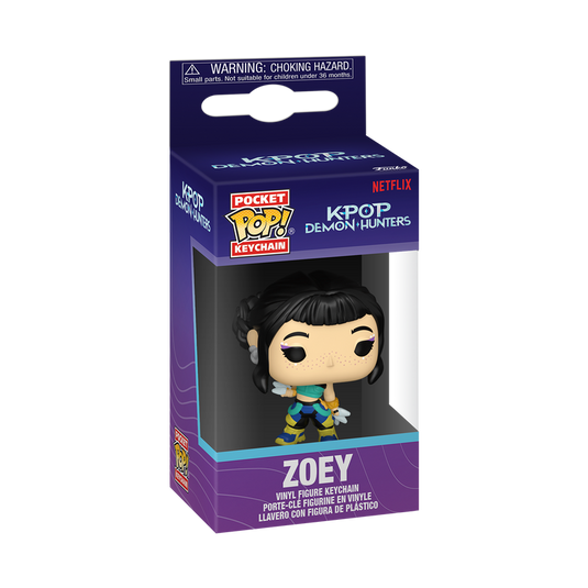 Funko POP! Keychain: Animation KPop Demon Hunters - Zoey Vinyl Figure