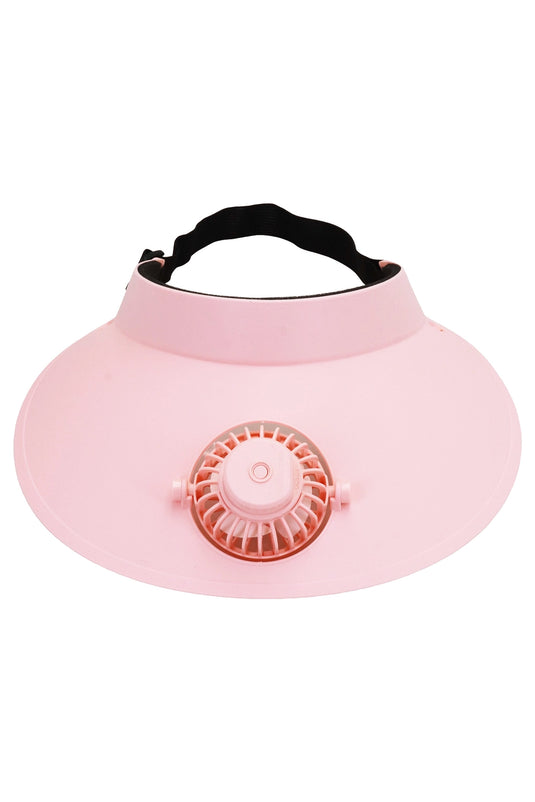 Cap Zone - Women's Matte Pastel 1Pc Electric Fan Sun Visor