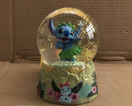 Lilo and Stitch Sand Plants Hula 100mm Sculpted Snow Globe