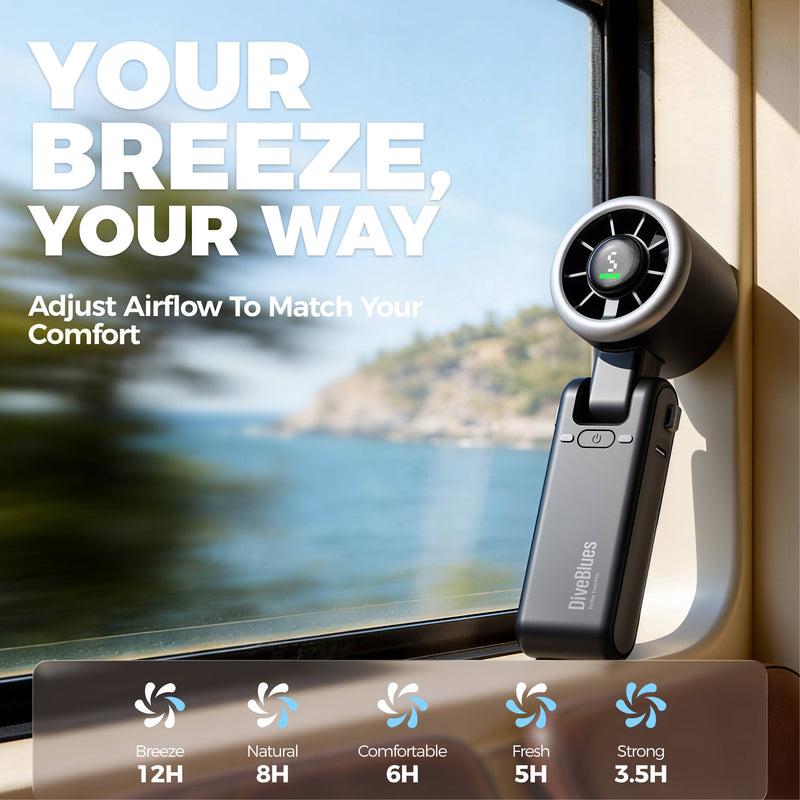Load image into Gallery viewer, Turbo Handheld Fan - Blow Dryer Level Wind Targeted Airflow
