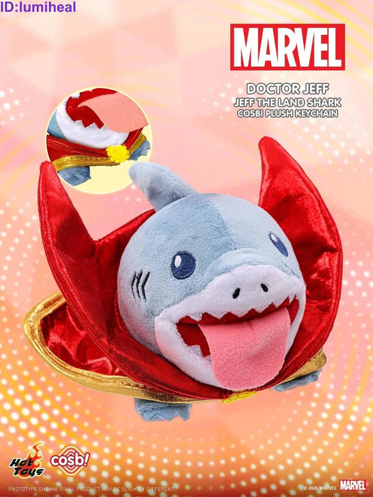 Marvel Comics Cosbi Jeff the Land Shark 1Pc Plush Keychain Blind Box