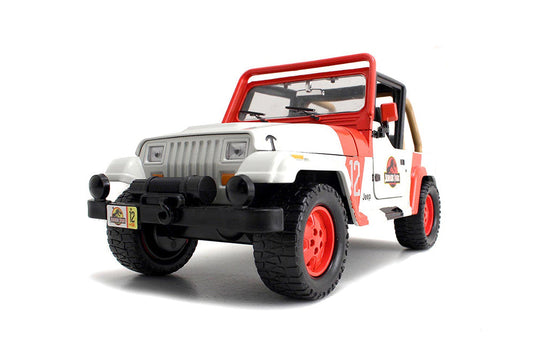 Hollywood Rides: Jurassic World - Jeep® Wrangler 1992 1/24 Scale Diecast Jada Toys Figure