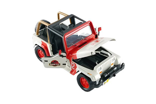 Hollywood Rides: Jurassic World - Jeep® Wrangler 1992 1/24 Scale Diecast Jada Toys Figure