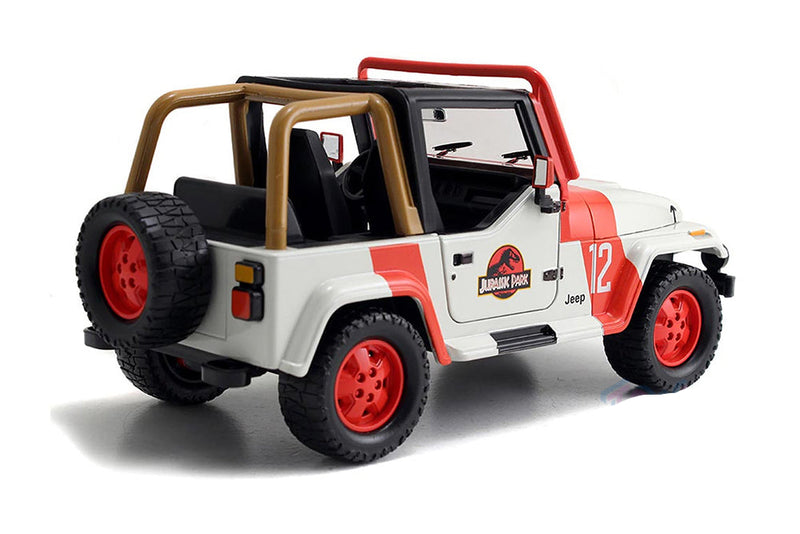 Chargez l&#39;image dans la visionneuse de la galerie, Hollywood Rides: Jurassic World - Jeep® Wrangler 1992 1/24 Scale Diecast Jada Toys Figure

