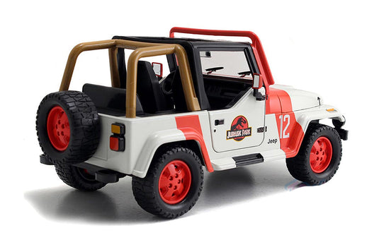 Hollywood Rides: Jurassic World - Jeep® Wrangler 1992 1/24 Scale Diecast Jada Toys Figure