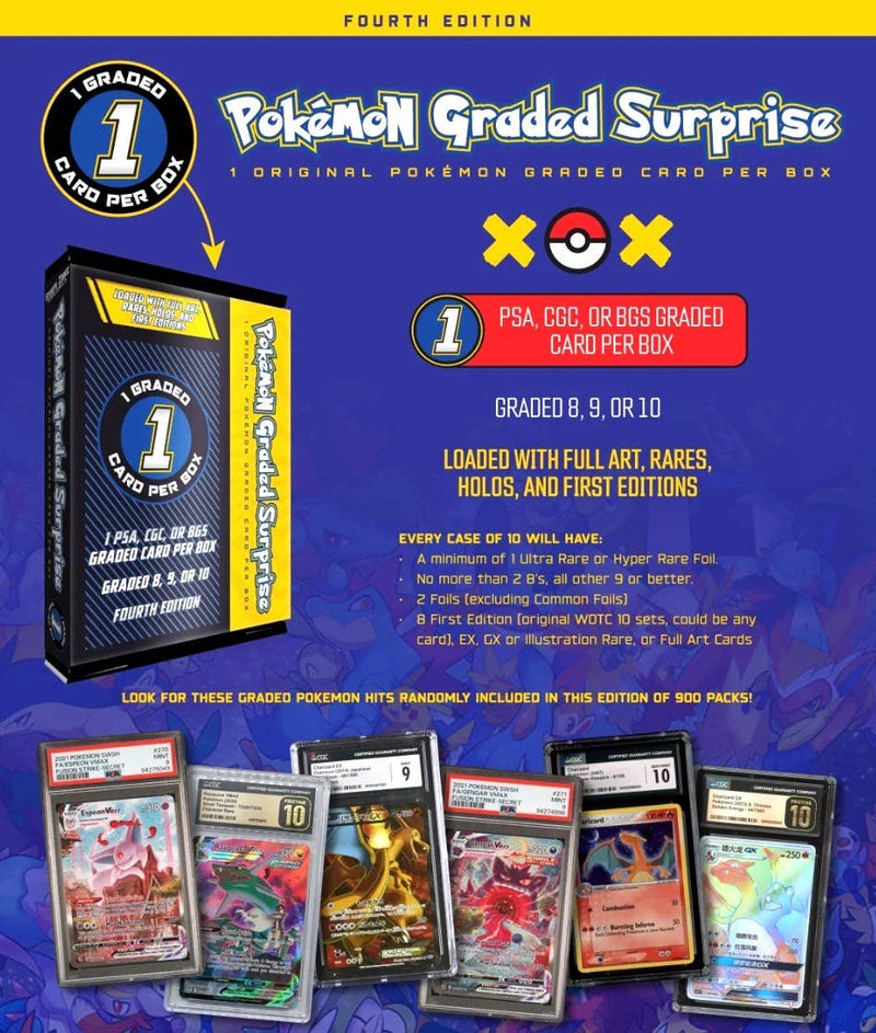 Cargue la imagen en el visor de la galería, Pokémon 4th Edition - Graded Card Surprise Box Trading Card Game
