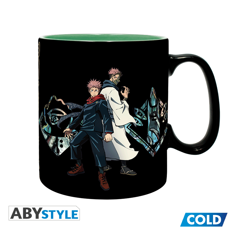 Chargez l'image dans la visionneuse de la galerie, Abysse America Jujutsu Kaisen - Itadori &amp; Sukuna Heat Change Ceramic Mug
