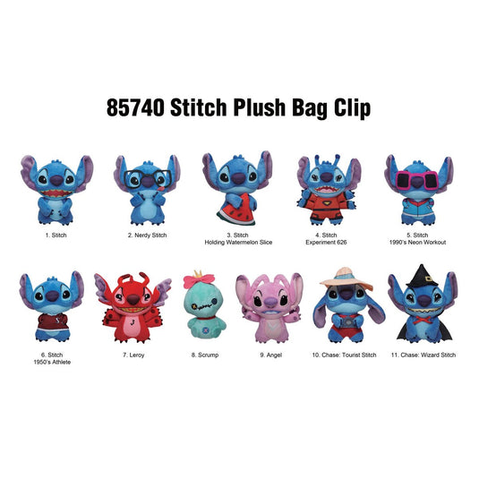 Monogram Disney Lilo & Stitch - Characters Plush 3D Foam Bag Clip Blind Bag