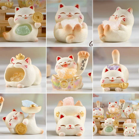 BCmini Maneki Lucky Cat Crystal Blind Box
