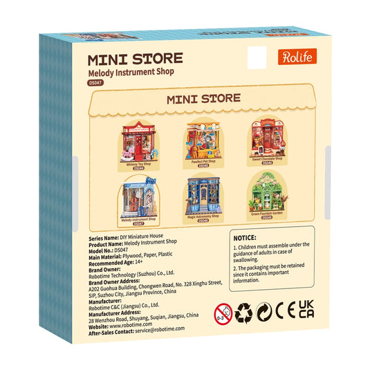 Robotime Rolife - Melody Instrument Shop DIY Miniature House Figure