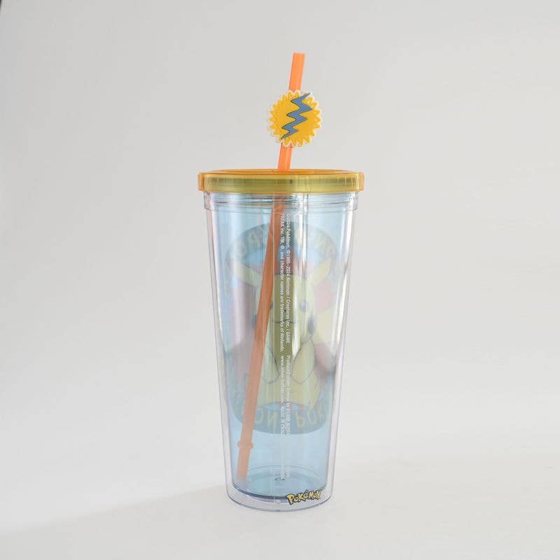 Load image into Gallery viewer, Pokémon - Peaceful Sitting Pose Burst 24oz Plastic Cold Cup
