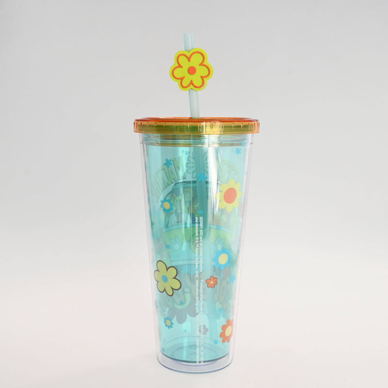 Load image into Gallery viewer, Scooby Doo Mystery Machine Flowers 24oz Plastic Cold Cup
