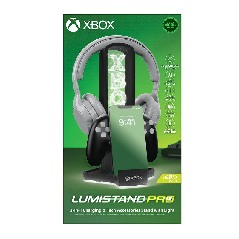 Load image into Gallery viewer, Paladone Xbox Desk Headphone Stand With Light
