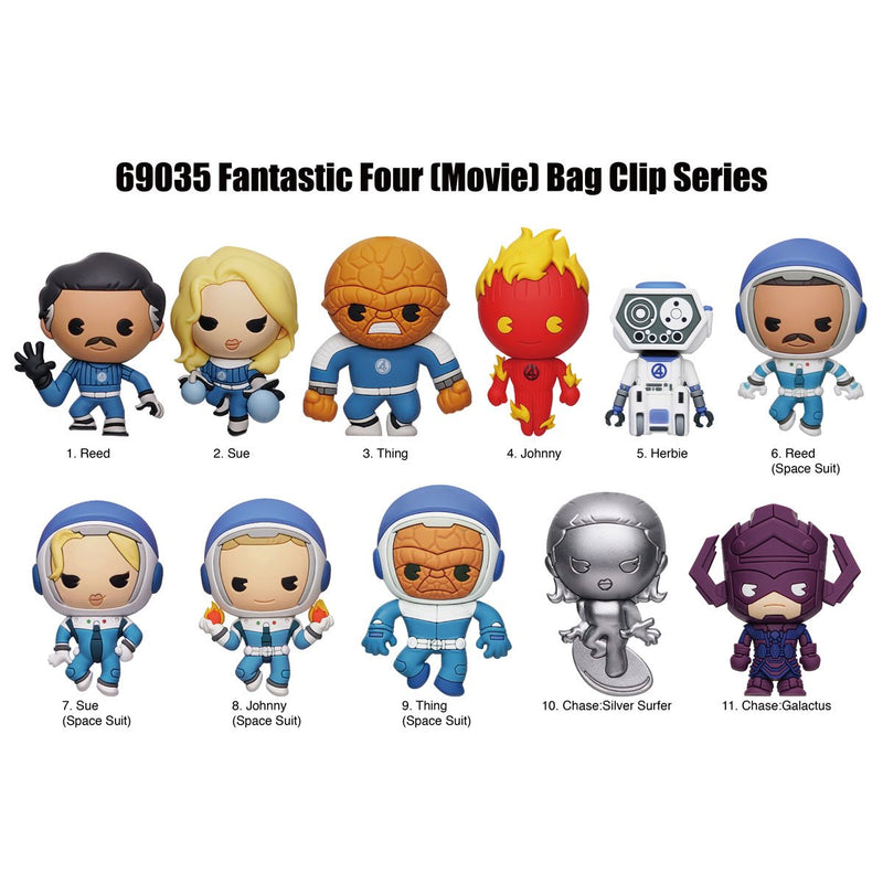 Chargez l&#39;image dans la visionneuse de la galerie, Monogram Marvel The Fantastic Four - Characters - 1pc 3D Figure Bag Clip Blind Bag
