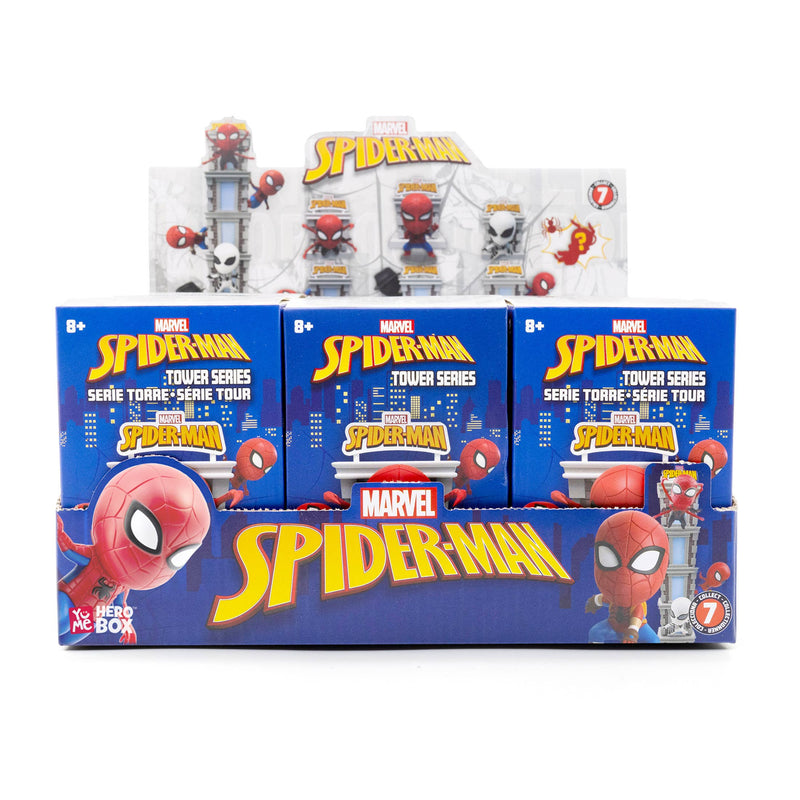 Load image into Gallery viewer, Toys Matter Inc. Marvel Spider-Man Tower Series Hero Box - Single Random Blind Box
