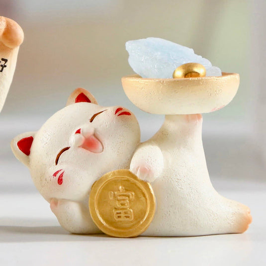 BCmini Maneki Lucky Cat Crystal Blind Box