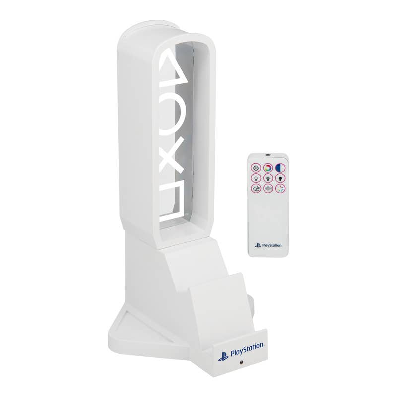 Load image into Gallery viewer, Paladone PlayStation Desk Headphone Stand With Light
