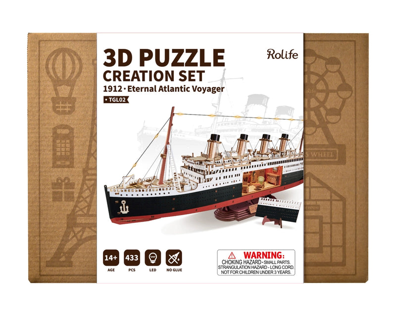 Load image into Gallery viewer, Robotime - 1912  Eternal Atlantic Voyager3D Puzzle Creation Set
