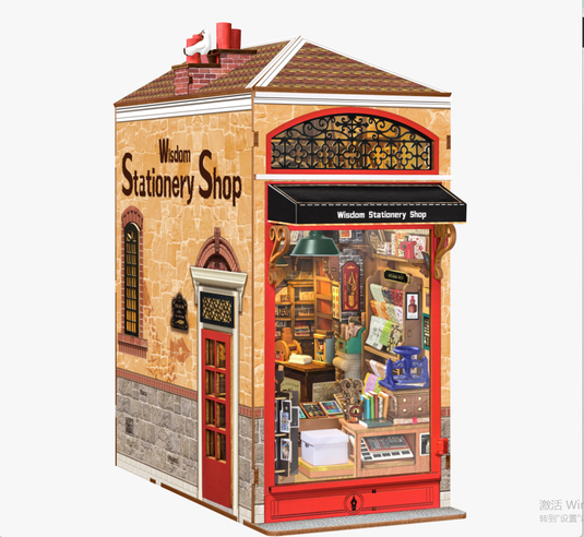 Robotime Rolife - Wisdom Stationery Shop DIY Book Nook