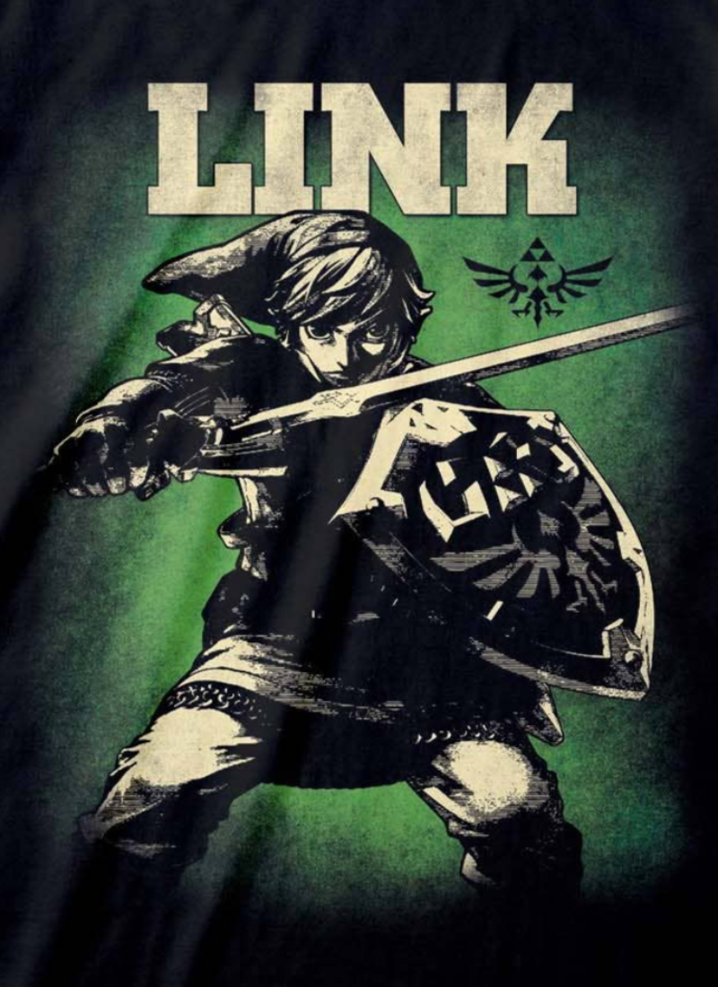 Legend of Zelda - Hero of Hyrule Black T-shirt