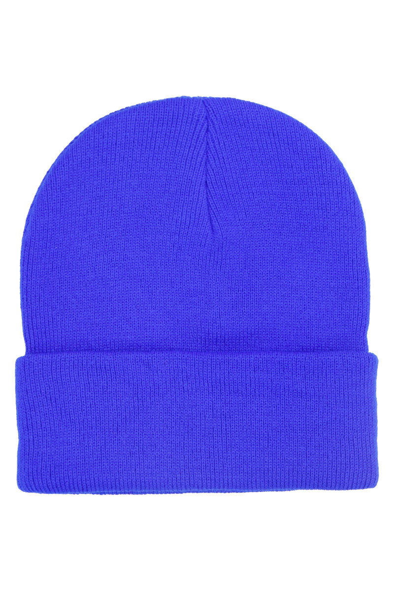 Load image into Gallery viewer, Adults Classic Solid Acrylic Cuffed Beanie
