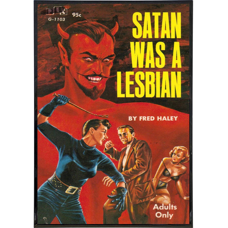 Load image into Gallery viewer, Satan Was a Lesbian - Book Cover 11x17 Wall Frame Art
