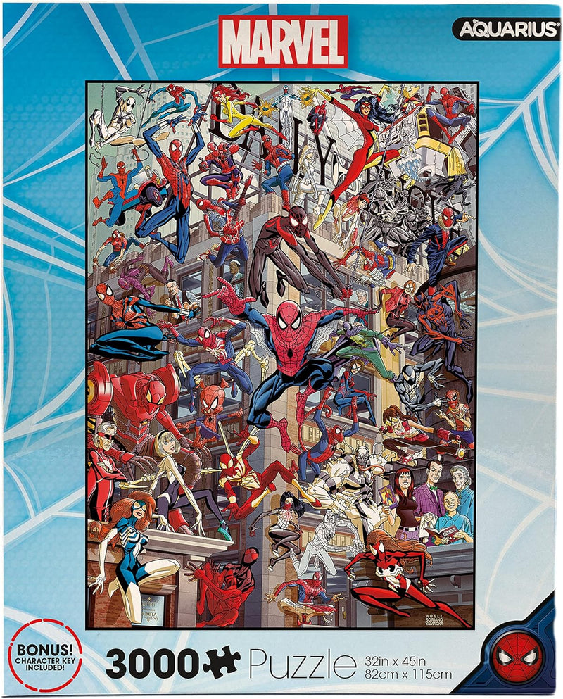 Load image into Gallery viewer, Marvel Comics: Spider Man Heroes -  3000 Piece Jigsaw Puzzle
