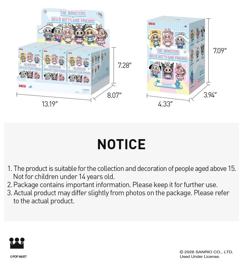 Load image into Gallery viewer, Labubu - The Monsters X Hello Kitty And Friends Series Vinyl Plush Doll Blind Box
