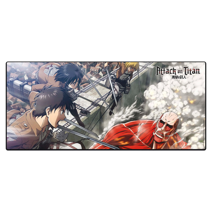 Abysse America Attack on Titan -  Eren vs Colossal Titan XXL Desktop Mousepad