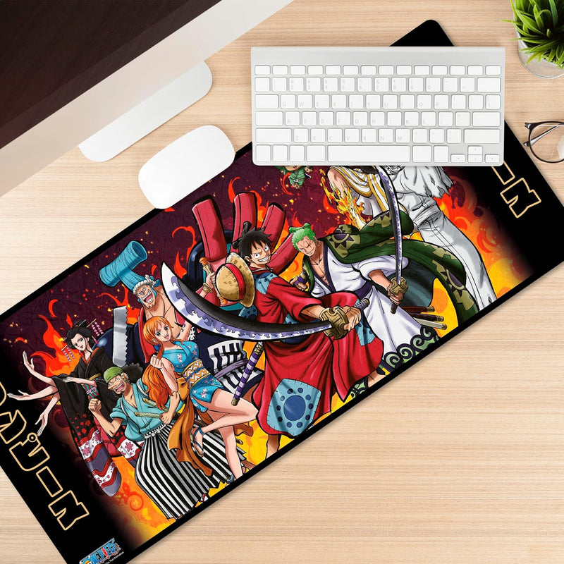 Cargue la imagen en el visor de la galería, One Piece - Wano Battle Gaming Mousepad 35&quot;x16&quot; Desk Mat
