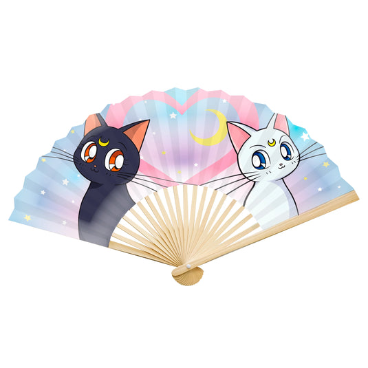 Abysse America Sailor Moon - Sailor Moon & Cats Folding Fan 17.7