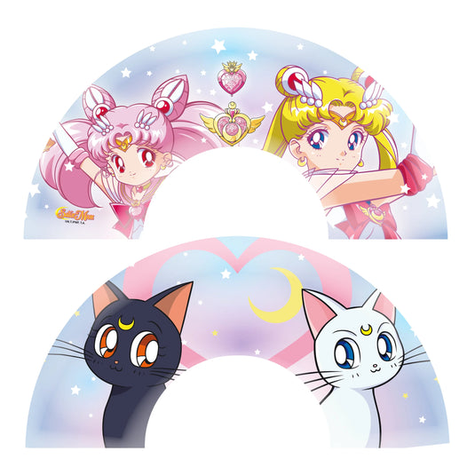 Abysse America Sailor Moon - Sailor Moon & Cats Folding Fan 17.7" Across Fan