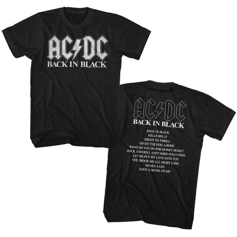 AC/DC- BNM Album  Black T-shirt