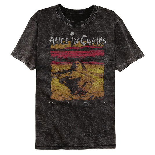 Alice in Chains - Dirt Album Art Mineral Wash Black Men’s T Shirt