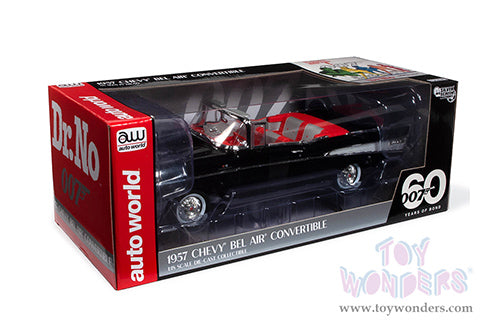 Auto World Silver Screen Machines - James Bond 007 Chevrolet® Bel Air® Convertible - Dr. No 1962 1/18 Scale Diecast Model Car