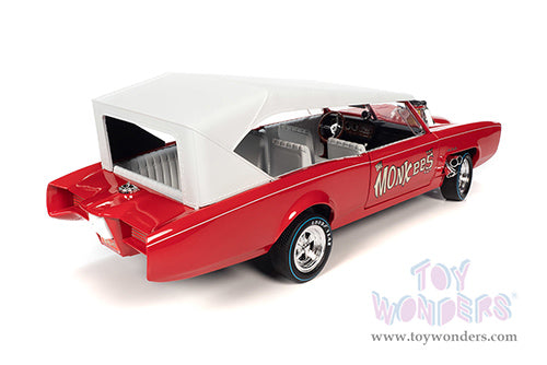 Auto World Silver Screen Machines - Monkeemobile with Four Monkees 1966 1/18 Scale Diecast Model Car