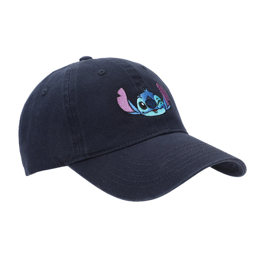 Disney Lilo & Stitch - Embroidered Stitch Curved Bill Snapback Hat