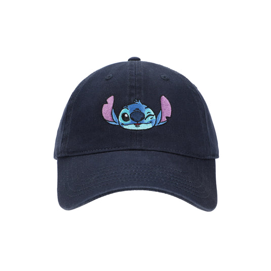 Disney Lilo & Stitch - Embroidered Stitch Curved Bill Snapback Hat