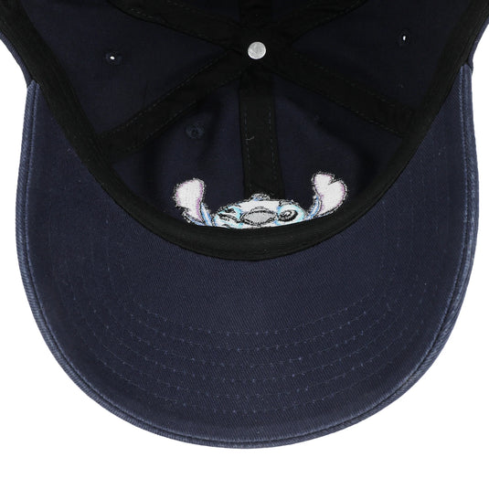 Disney Lilo & Stitch - Embroidered Stitch Curved Bill Snapback Hat