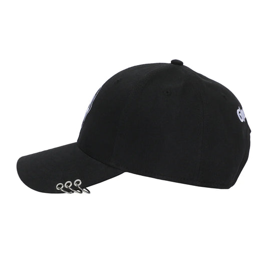 Bioworld Ghostface - Character Embroidered AOP Men's Black Snapback Hat