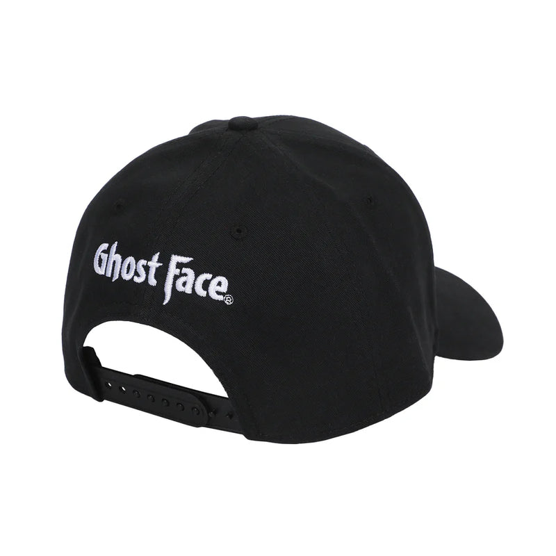 Cargue la imagen en el visor de la galería, Bioworld Ghostface - Character Embroidered AOP Men's Black Snapback Hat
