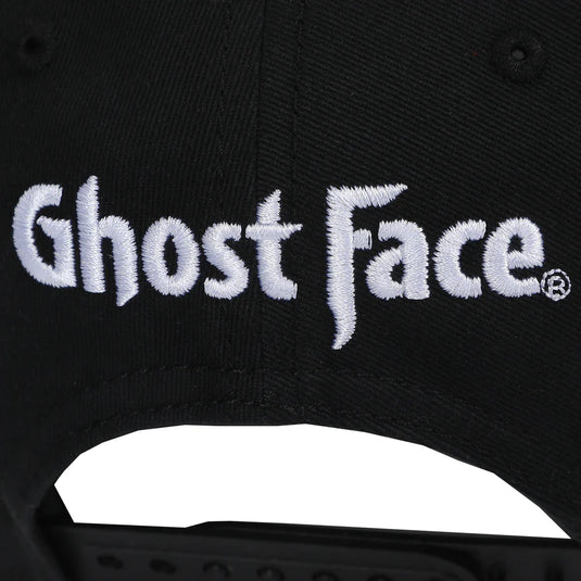 Bioworld Ghostface - Character Embroidered AOP Men's Black Snapback Hat