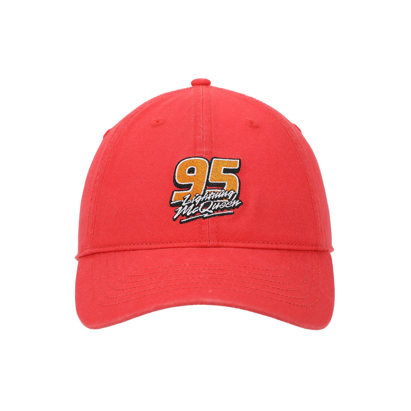 Chargez l'image dans la visionneuse de la galerie, Bioworld Disney Pixar Cars Lightning McQueen 95 Men's Red Baseball Cap
