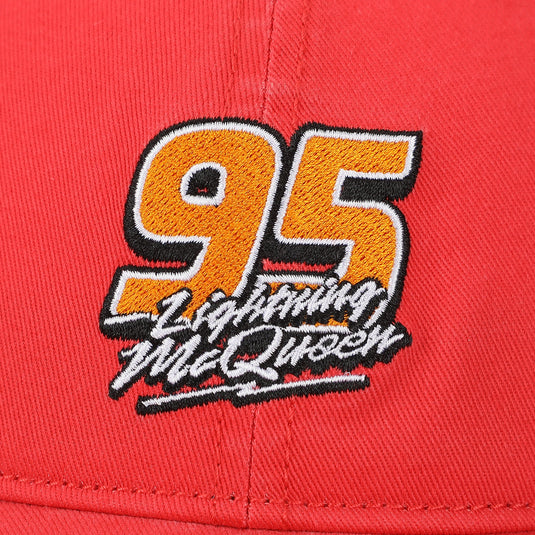 Bioworld Disney Pixar Cars Lightning McQueen 95 Men's Red Baseball Cap
