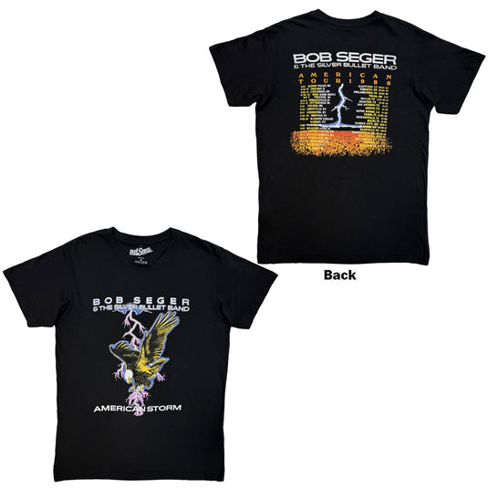 Bob Seger & The Silver Bullet Band - American Storm Black Unisex T-Shirt