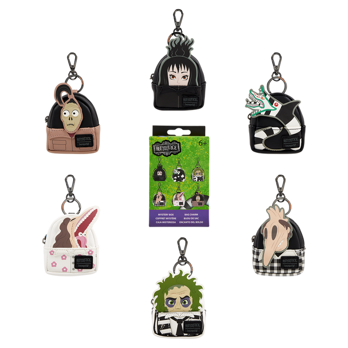 Loungefly Beetlejuice - Characters Mystery Exclusive Cosplay Mini 1pc Backpack Keychain