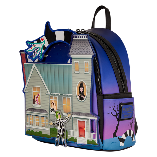 Loungefly Beetlejuice - Beetlejuice Deetz House Glow Cosplay Mini Backpack