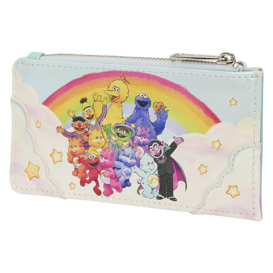 Loungefly Care Bears X Sesame Street Large Card Holder Wallet